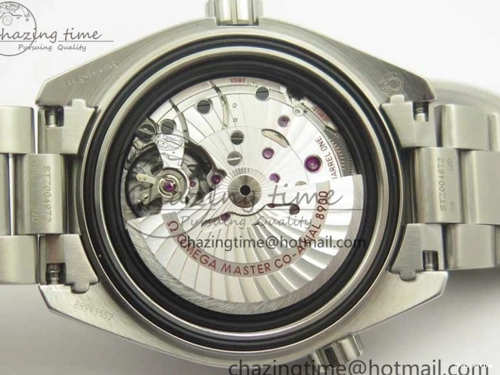 0420 Planet Ocean 43.5mm SS VSF 1:1 Best Edition Black Orange Bezel Black Dial on SS Bracelet A8900 Super Clone Breathable 8003